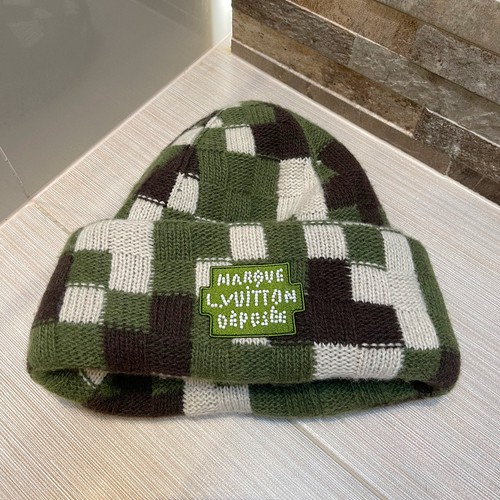 Louis vuitton damoflage beanie - louis,