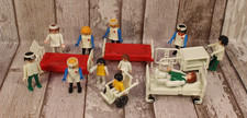 Playmobil Vintage Hospital Equipment, Beds Figures Preowned