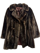 Vintage Tissavel Faux Fur Coat