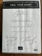 Stampin Up HEAL YOUR HEART CLING STAMP SET (ENGLISH)