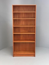 Vintage Tall Teak Bookcase By