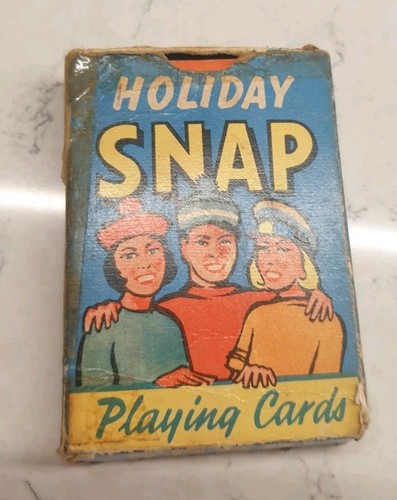 Vintage holiday snap card game