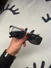 Small Rectangle Sunglasses Women Retro Glasses Vintage Square Eyewear Wide Frame