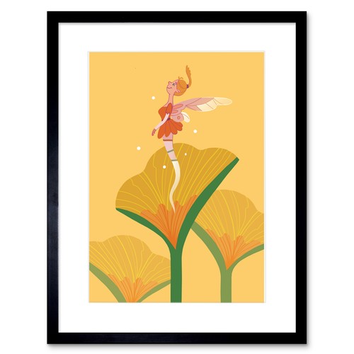 Fairies yellow flower - yellow, fairy