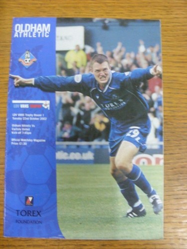 2002 oldham athletic - 22/10/2002, v