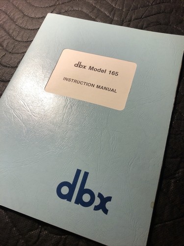 Dbx model 165 compressor - model, /