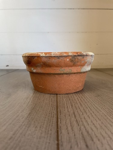 Vintage terracotta pot 15cm - vintage,