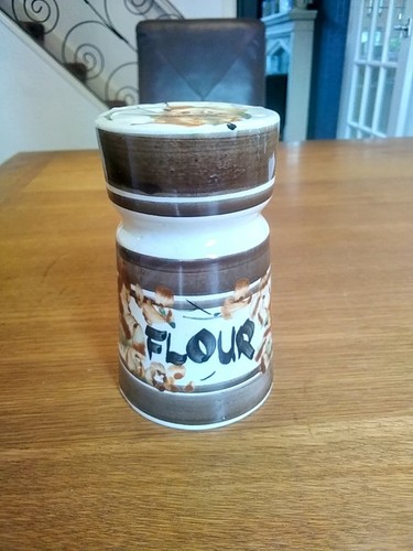 Vintage guernsey pottery flour - vintage,