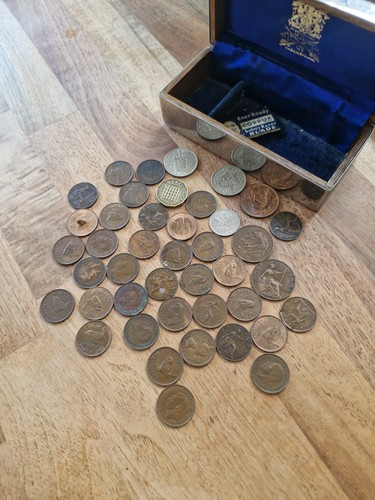 Job lot pennies and - lot, of