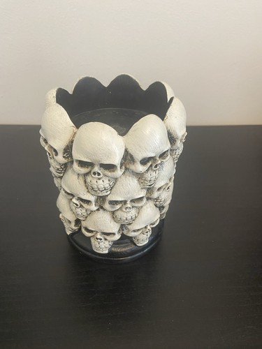 Skull tower candle holder - skull,