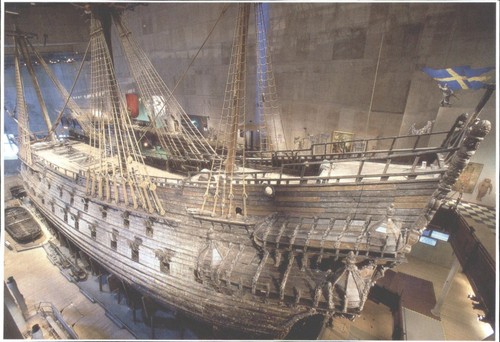 Vintage vasa ship - vintage, stockholm