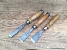 Three Vintage Carpentry Firmer