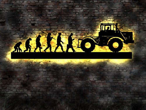Led wall art evolution - wall,