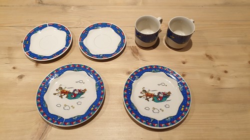 Vintage christmas plates and - christmas,