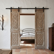 Antique Floral Barn Doors