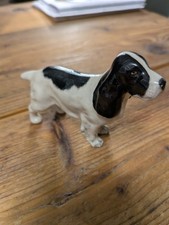 BESWICK DOG COCKER SPANIEL BLACK & WHITE GLOSS MODEL No. 1754 PERFECT