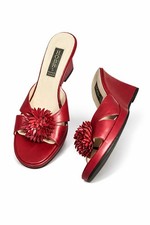 Hobbs Burgundy Leather Slip On
