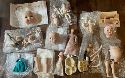 Vintage doll making parts - doll,