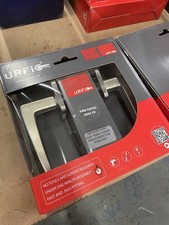 Satin Nickel Door Handle Set -