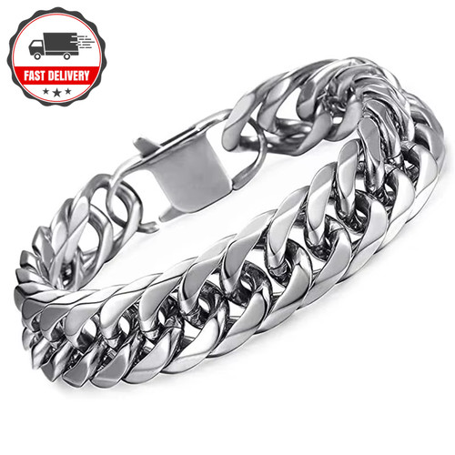 Mens cuban14mm bracelet - mens,