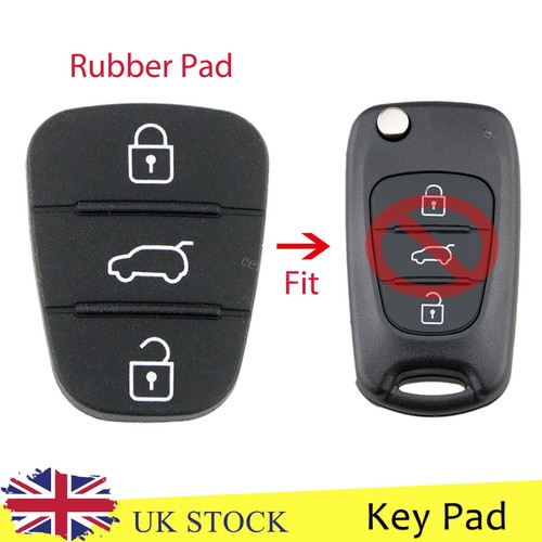 Button remote key fob - key, rubber