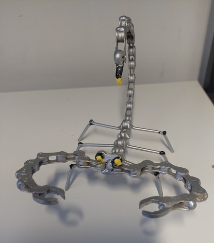 Handmade scorpion chain art - scorpion,