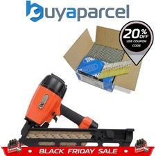 Tacwise KDH90V 2nd Fix Angled Strip Pneumatic Nail Gun Nailer + 2200 90mm Nails