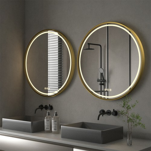 Large round led bathroom - large,