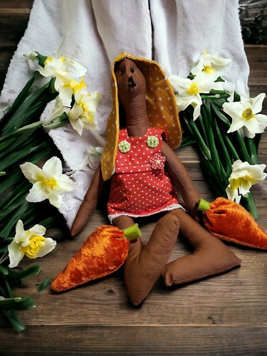 Easter spring cotton bunny - easter,