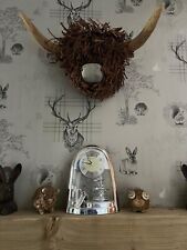 Rhythm Silver Astrological Mantel Clock with Pendulum Shooting Stars 4SG607WS19