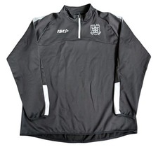 Hull KR Rugby Shirt 1/4 Zip Warm Up Top Sweatshirt Black Men's XL Free Post 