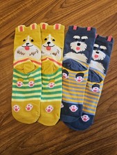 2 x Pairs of Ladies Dog Socks
