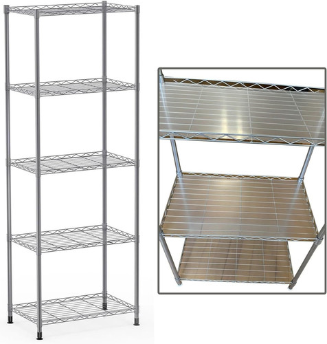 Tier metal wire shelving - 5,