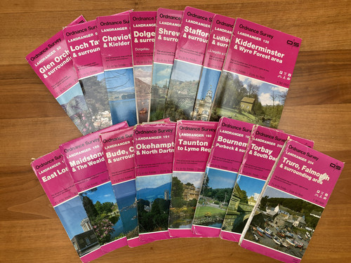 Ordnance survey vintage 1980 - survey,