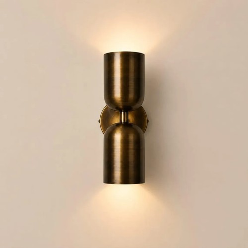 Pair solid brass - solid, down