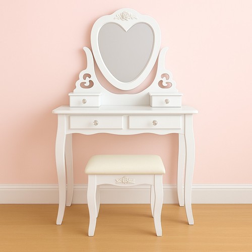 Dressing table with mirror - dressing,