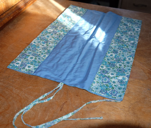 Bobbin lace blue floral - lace, fabric