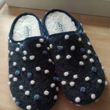 Hotter 'Dotty' Slippers Size 5 fab condition worn few times only slip on comfy 