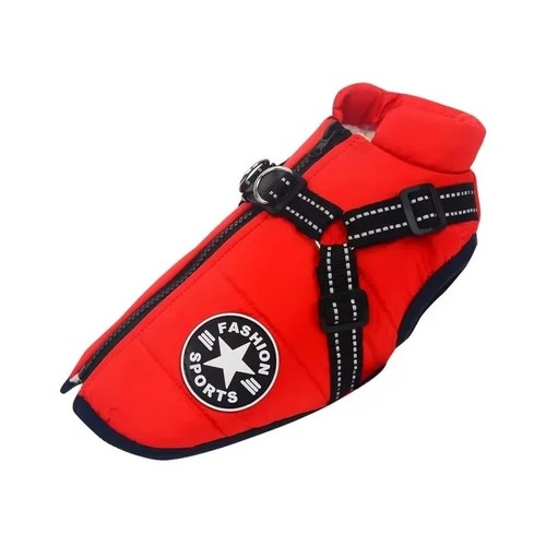 Waterproof dog jacket with - dog,