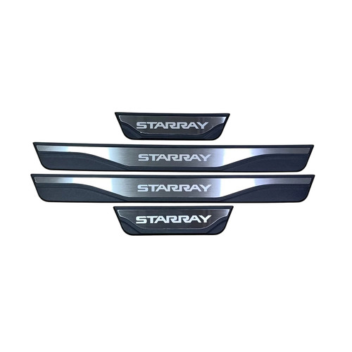 Glossy silver door sill scuff - glossy,