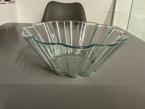 Vintage fluted pyrex - vintage, clear