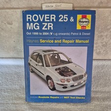 Haynes manual Rover 25 & MG ZR