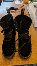 Black Velvet Dr Martens Boots