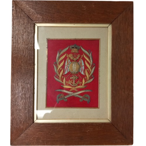 Embroidered royal crest - embroidered,