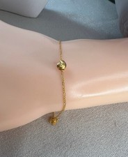 Real 18ct gold Figaro Dainty