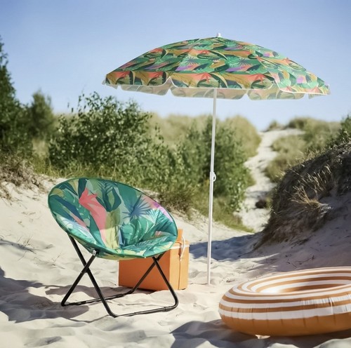 Tropical print foldable - print, moon