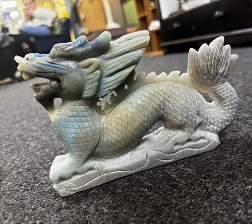 Trollite dragon carving