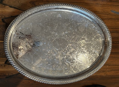 Large antique ornate silver - antique,