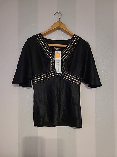 Women pure silk black - m&s, women's