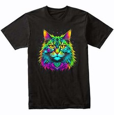 Maine Coon Cat Psychedelic Cat